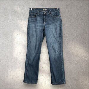 Lee Relaxed Fit Straight Leg Jeans Women’s 6 Blue Mid Rise Soft Denim Y2K Casual